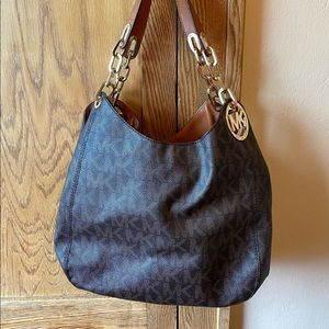 Michael Kors signature Fulton large shoulder bag